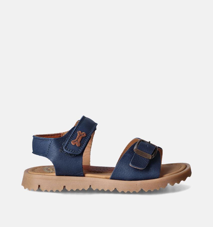 STONES and BONES Lotus Blauwe Sandalen