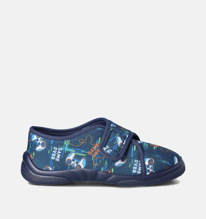 Milo et Mila Pantoufles en Bleu Foncé
