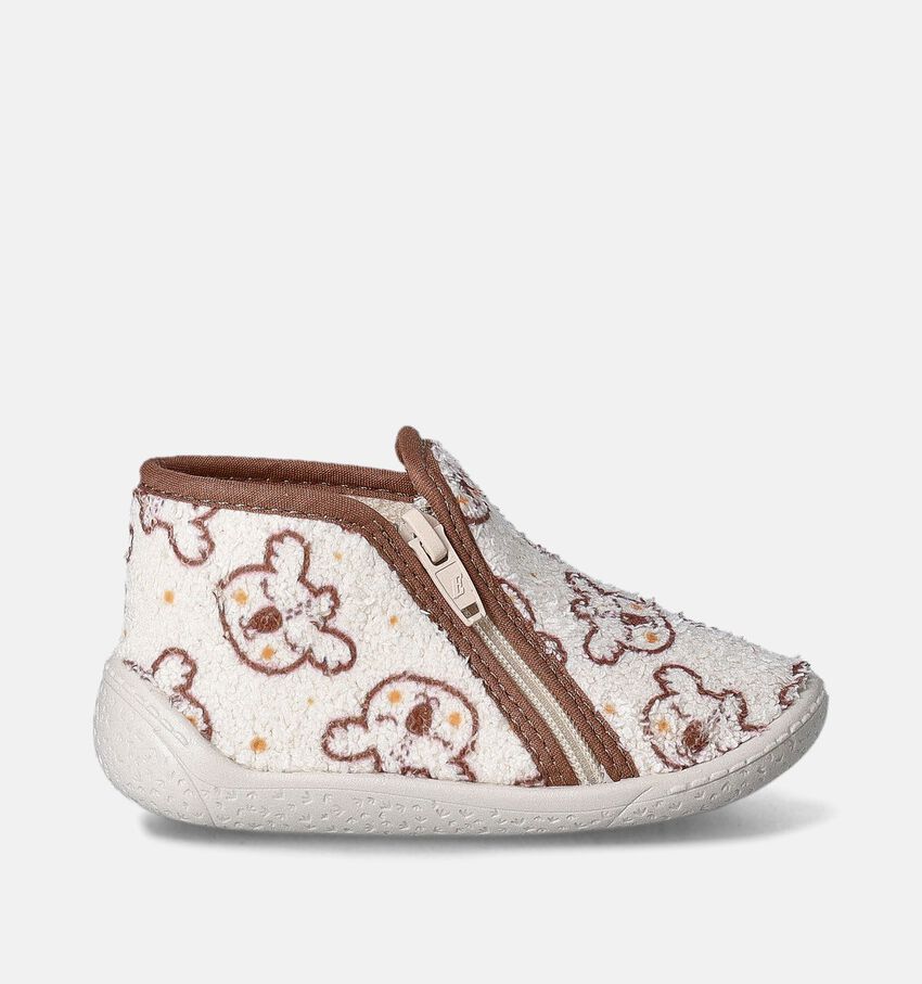 Milo en Mila Beige Pantoffels