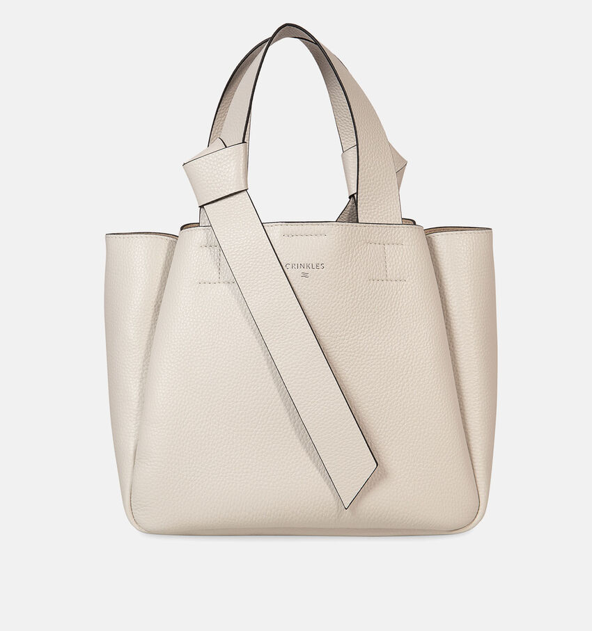 Crinkles Handtas Lichtbeige