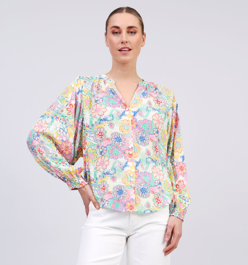 Orfeo Galilee Beige Bloemen Blouse
