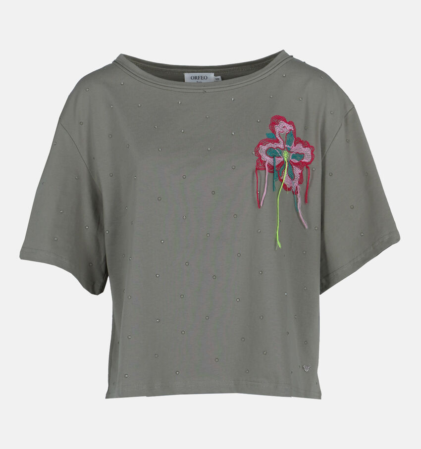 Orfeo Maude Kaki T-shirt
