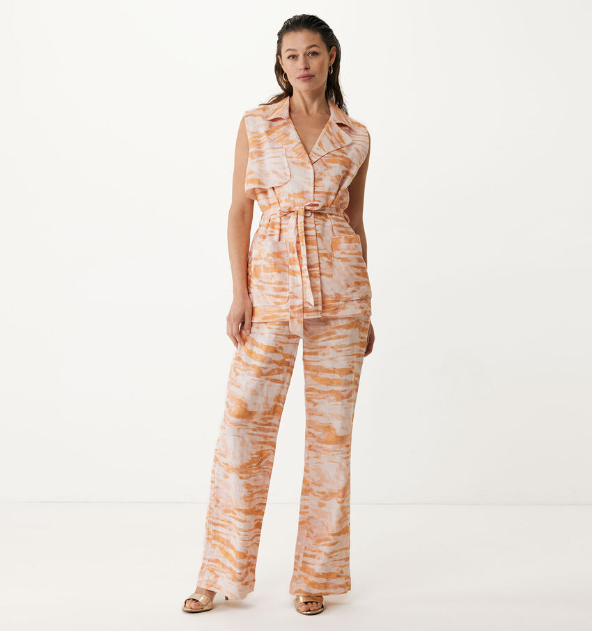 Mexx Oranje Geklede Broek