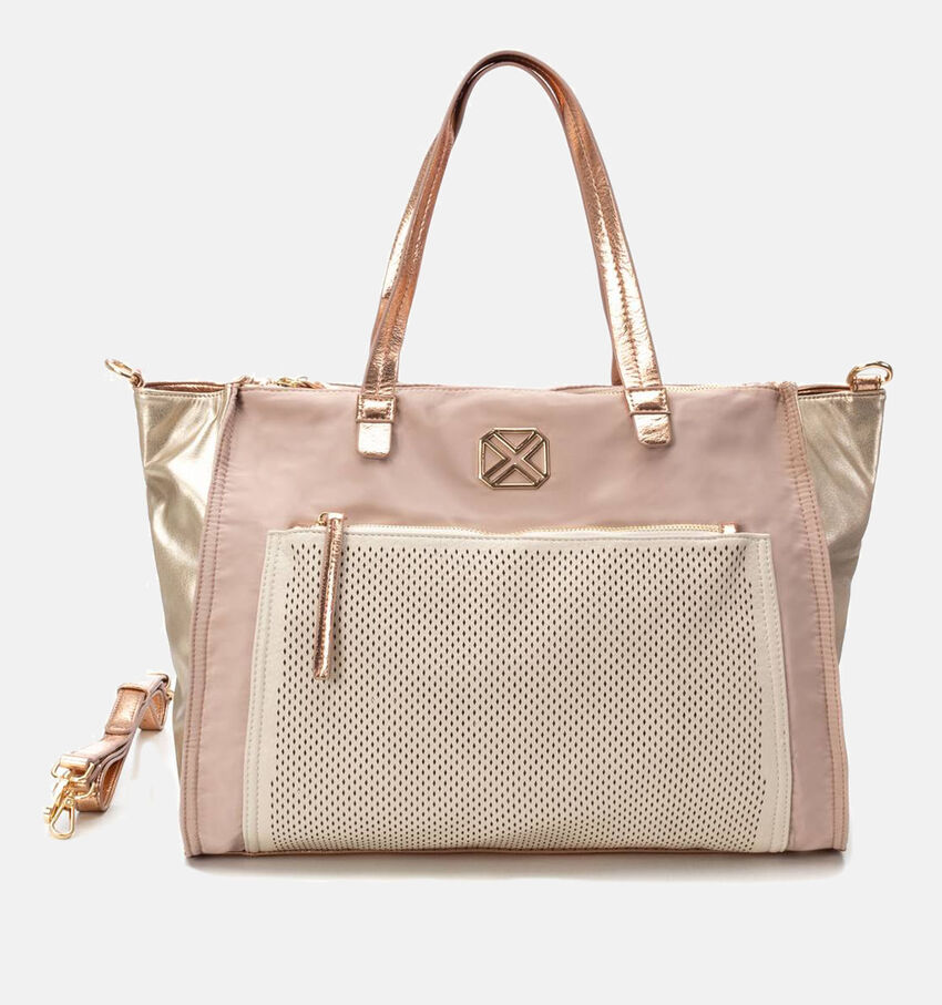 Xti Beige Shopper tas met rits