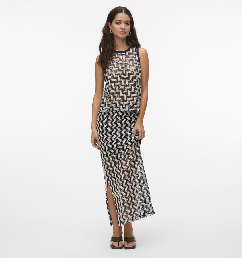 Vero Moda Tikka Blauwe Lange Rok