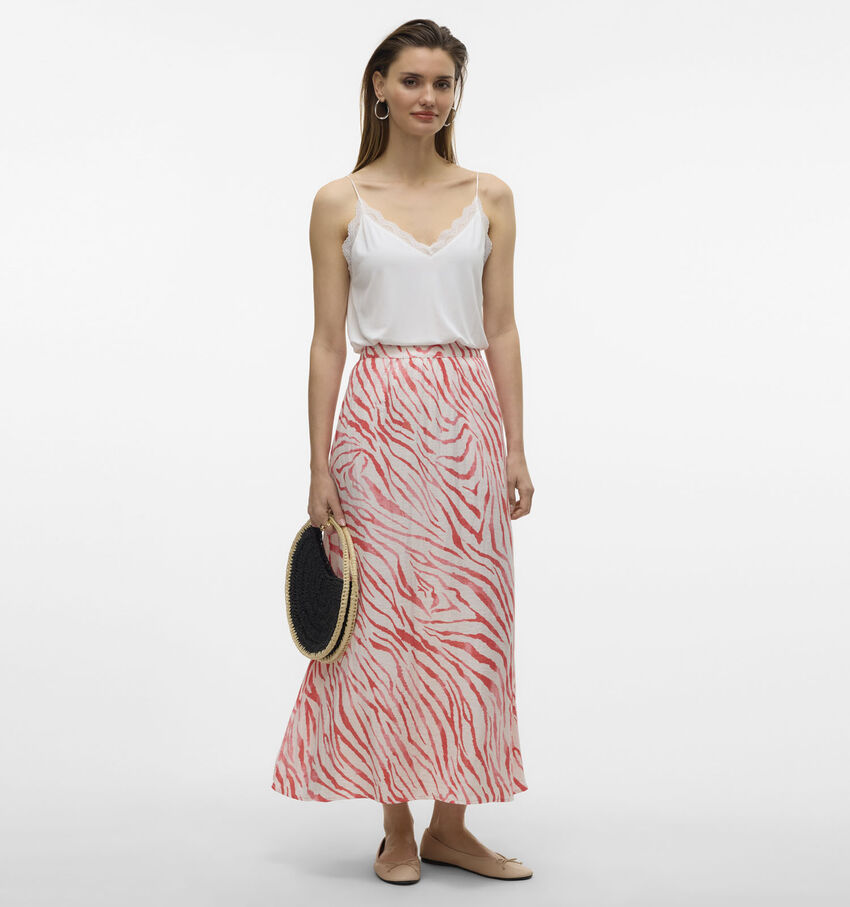 Vero Moda Dora Desy Rode Lange Rok