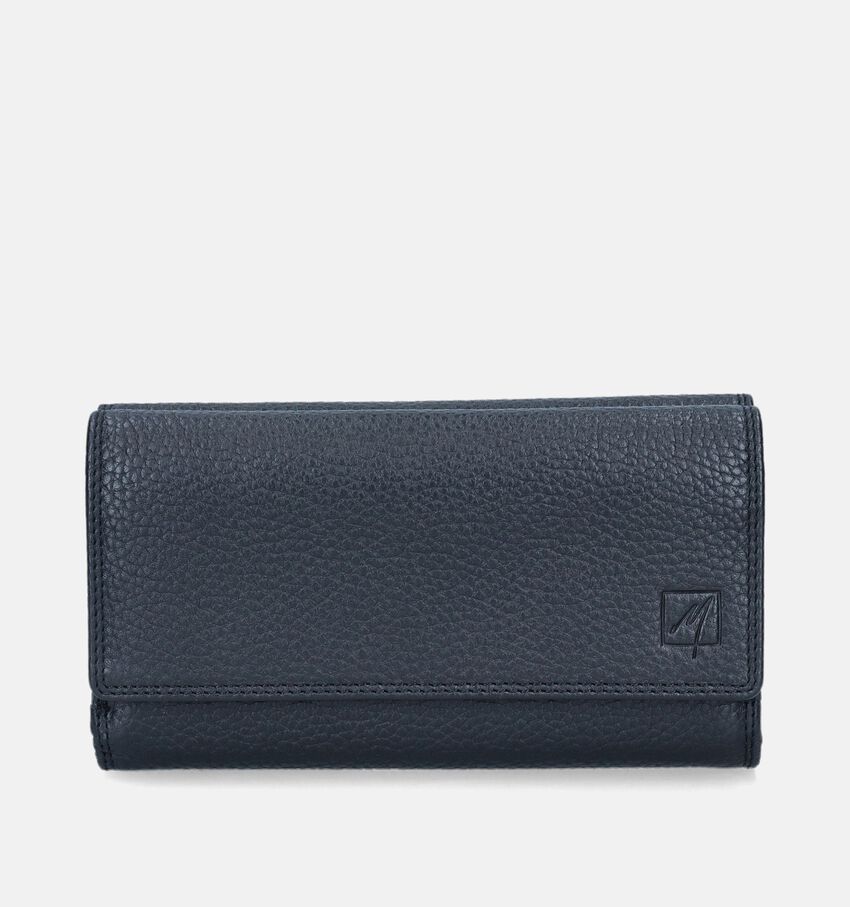 Label M Porte-monnaie à rabat en Noir