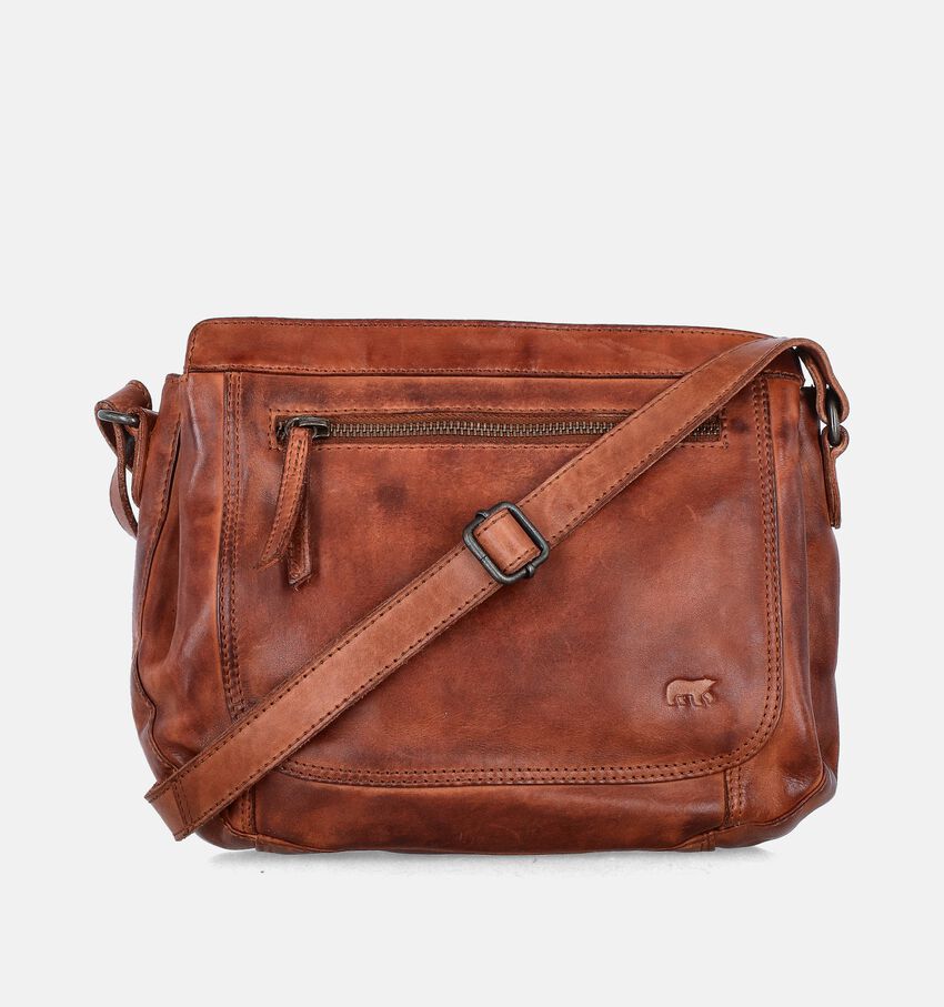 Bear Design Sac porté croisé en Cognac