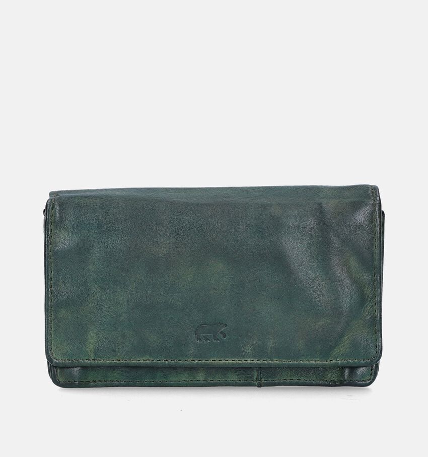 Bear Design Kaki Overslagportemonnee