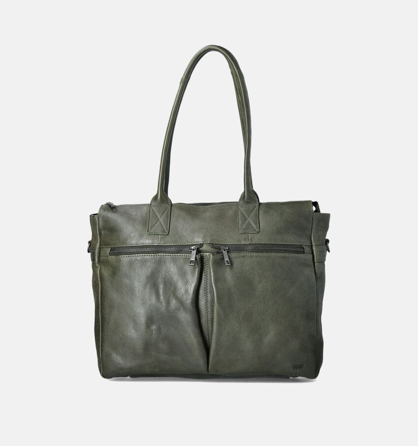 Bear Desing Groene Laptoptas