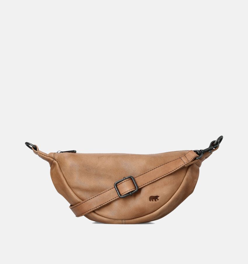 Bear Design Taupe Crossbody tas