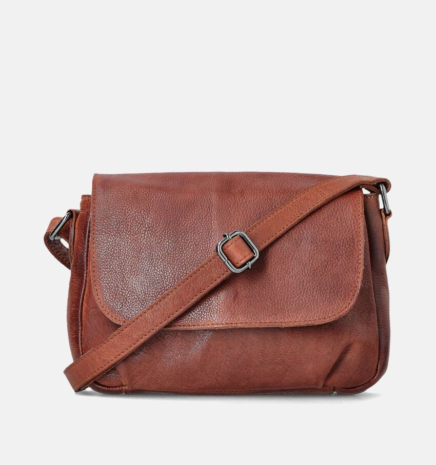 Bear Design Cognac Crossbody tas