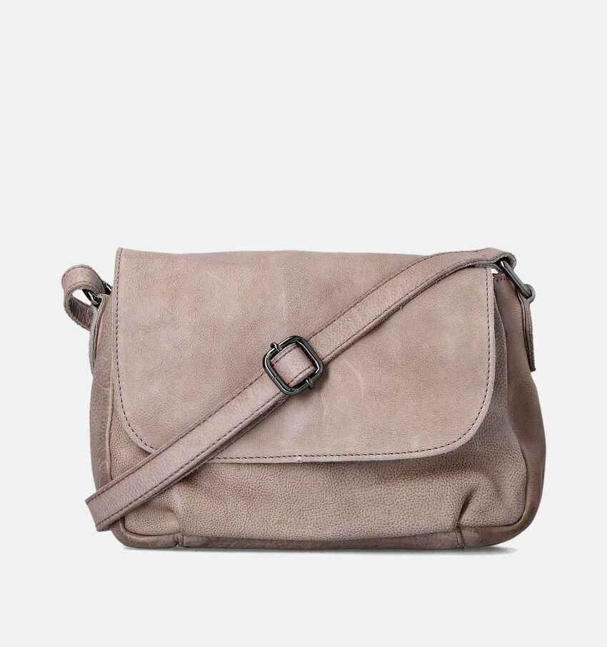 Bear Design Taupe Crossbody tas