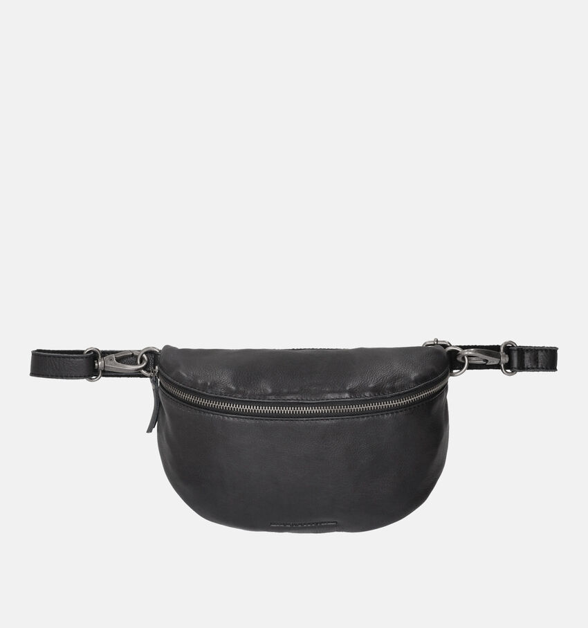 Hide & Stitches Zwarte Crossbody tas