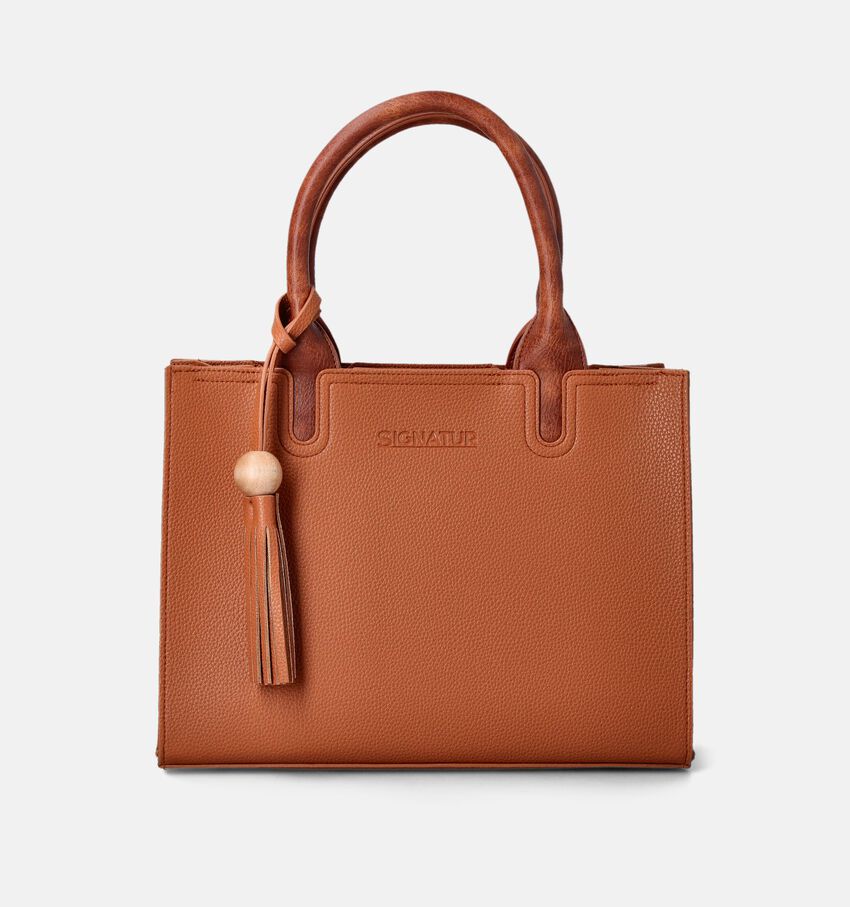 Signatur Cognac Handtas