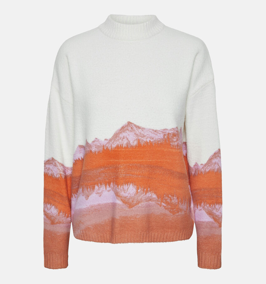 Pieces Nebraska Pull tricoté en Blanc