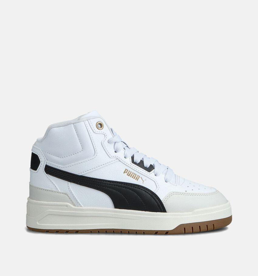 Puma Shuffle Downtown Witte Hoge Sneakers