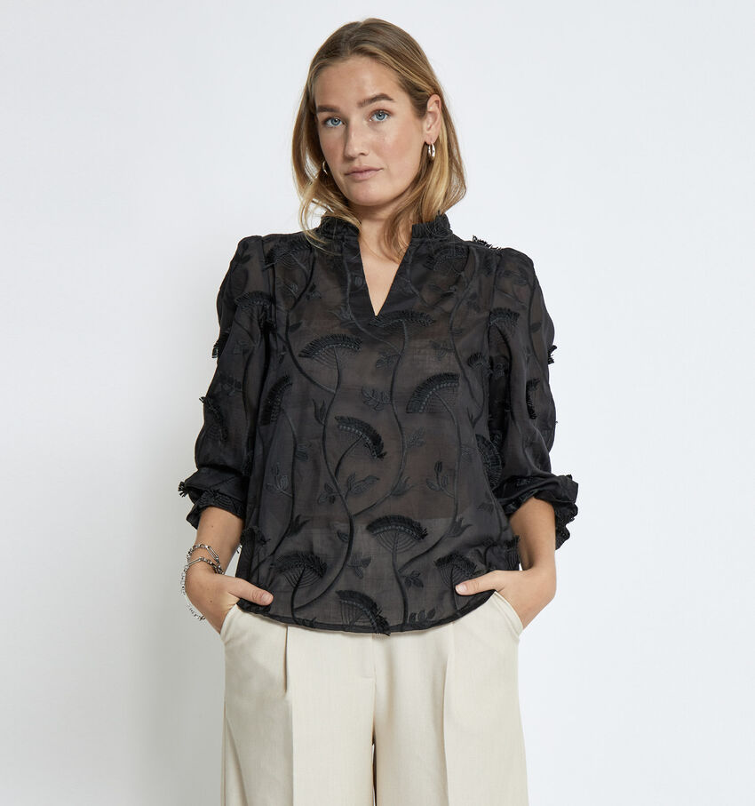 Minus Piper Zwarte Blouse