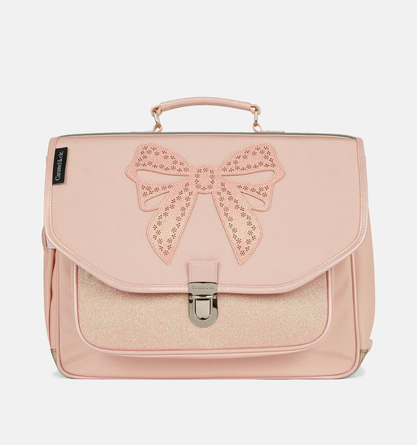 Caramel & cie. Roze Boekentas Ribbon