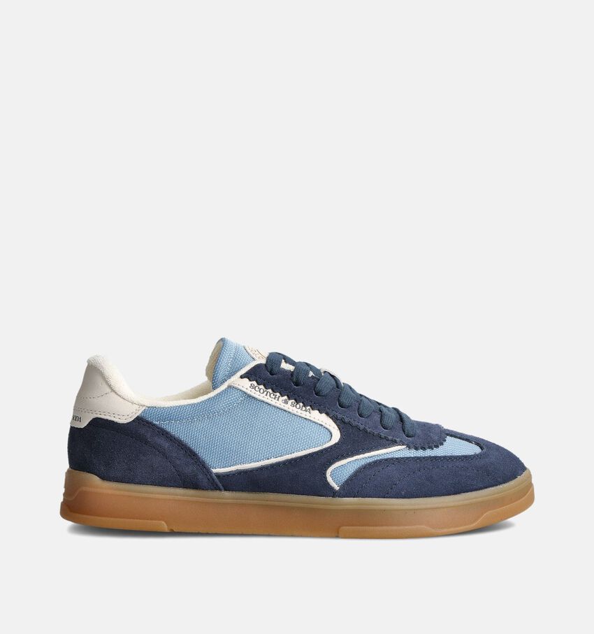 Scotch & Soda Slim Blauwe Sneakers