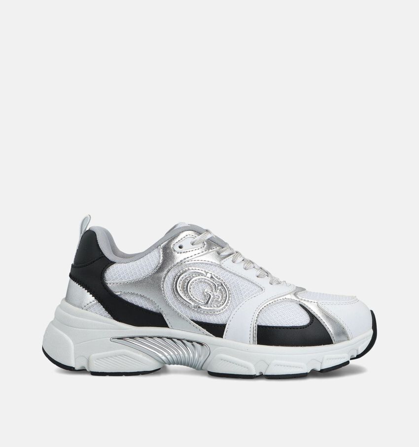 Guess Ibitha Witte/Zilveren Sneakers