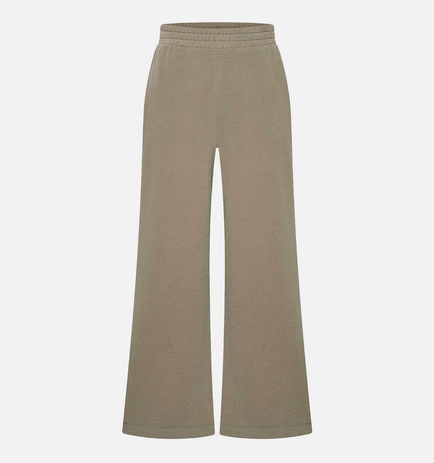 Expresso Kaki groene wijde broek