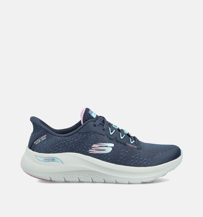Skechers Arch Fit Slip-ins Donkerblauwe Sneakers