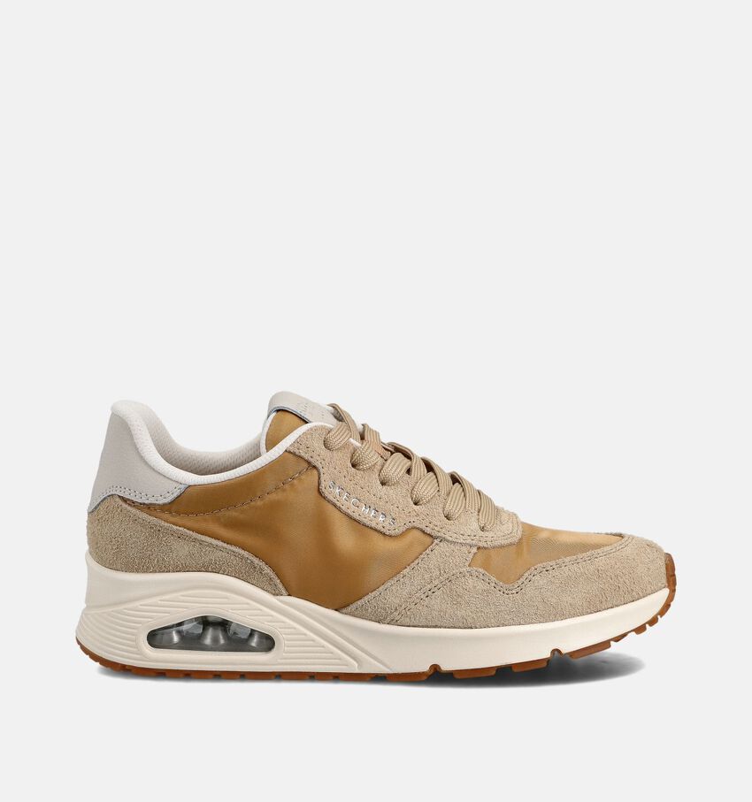 Skechers Uno Baskets sportives en Marron/Beige