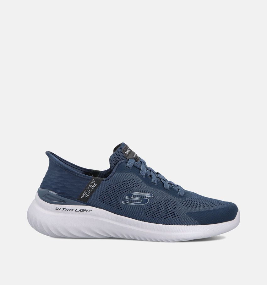 Skechers Slip-Ins Bounder Donkerblauwe Sneakers