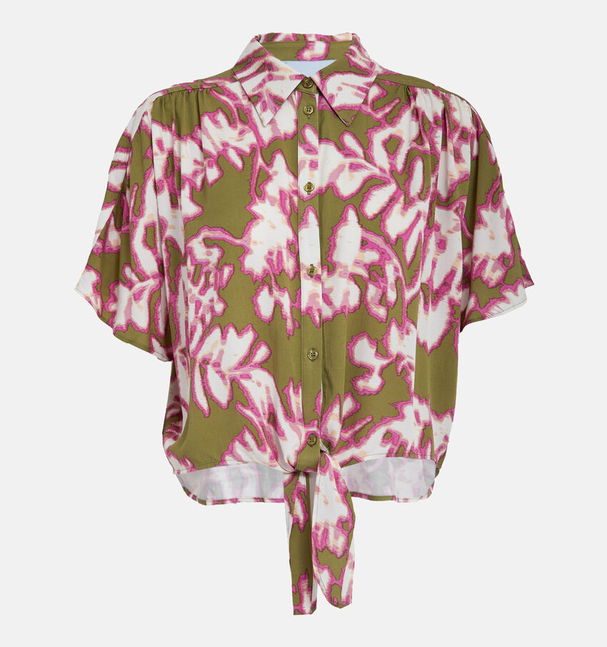 Minus Etia Blouse en Vert/Rose