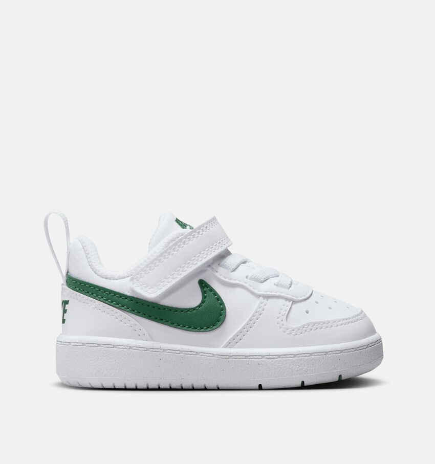 Nike Court Borough 2 Witte/Groene Sneakers