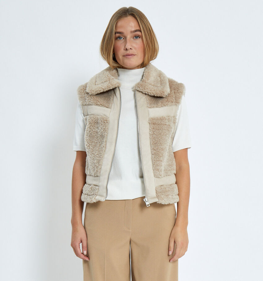 Minus Alda Veste sans manches en Beige