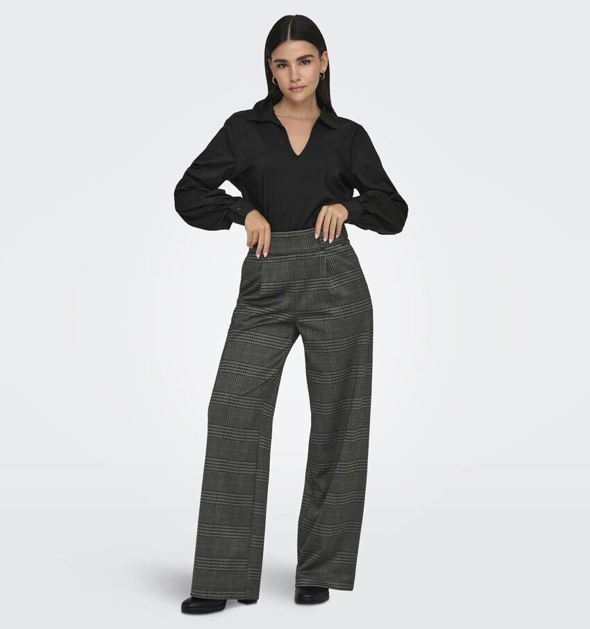 JDY Geggo Mia Pantalon classiques en Gris