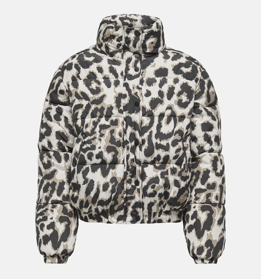JDY Moon Life Manteau court en Noir/Blanc