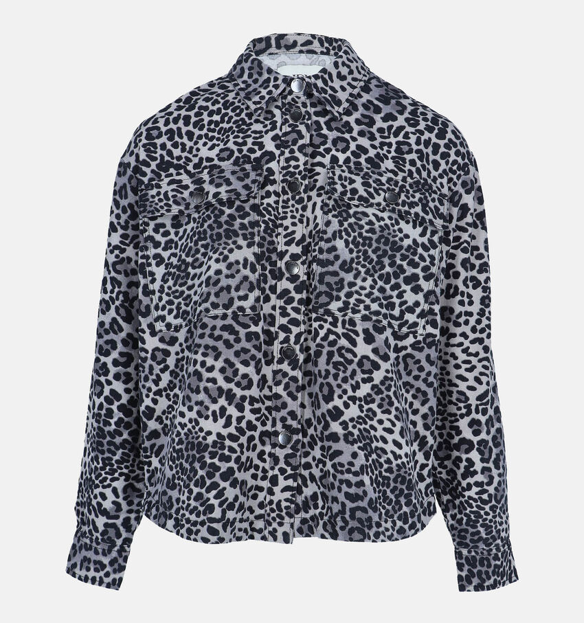 JDY Ray Grijs/Leopard Hemd
