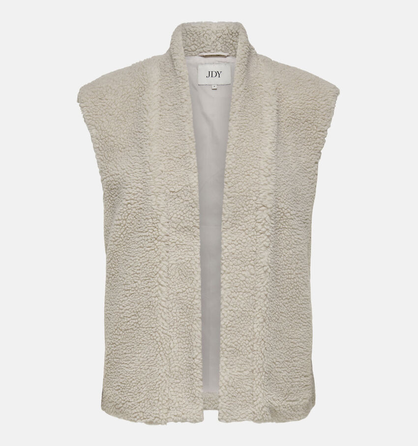 JDY Birdy Teddy Ecru Gilet