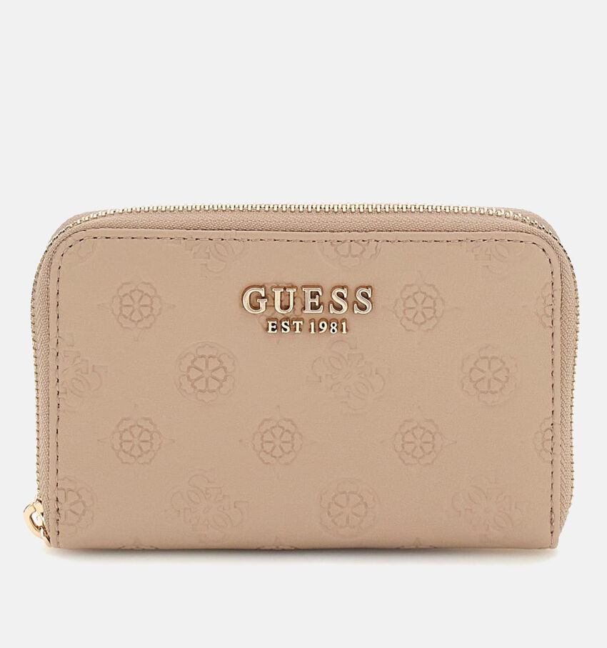 Guess Porte-monnaies zippé en Taupe