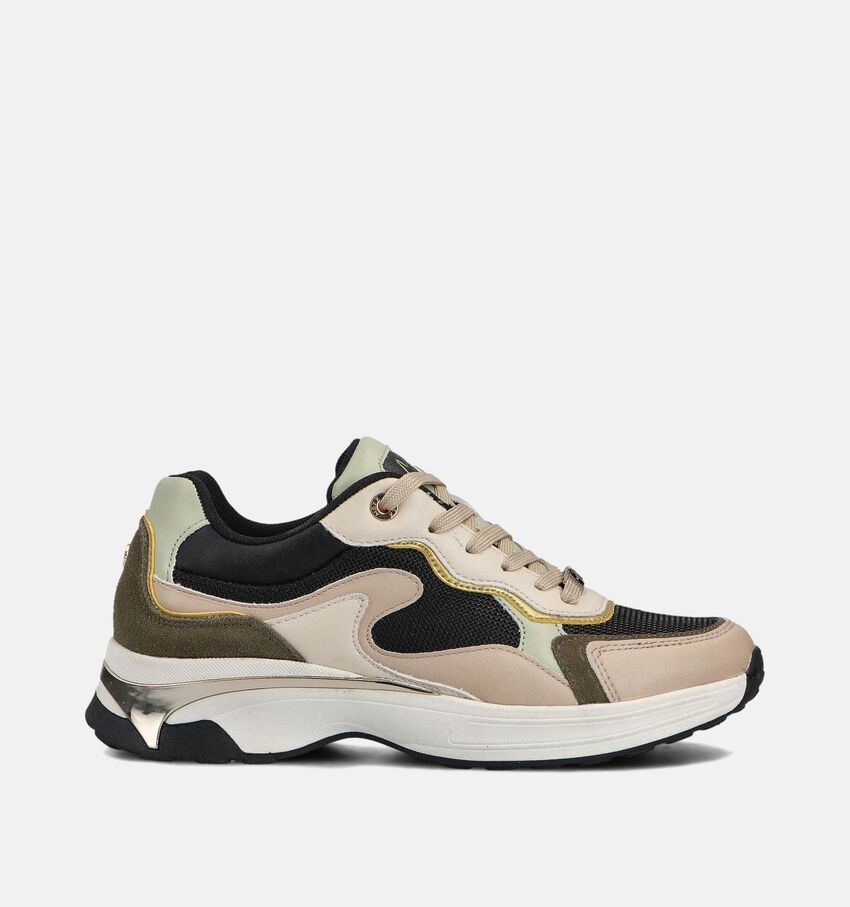 Mexx Portia Love Beige/Zwarte Sneakers