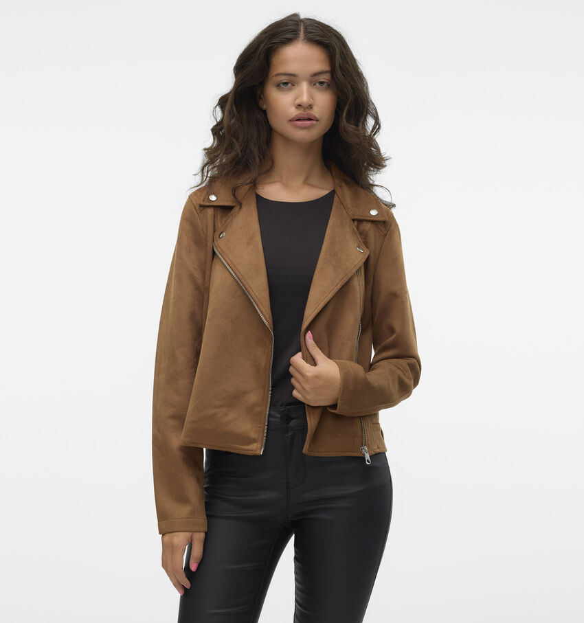 Vero Moda Jose Short Jacket Manteau court en Marron