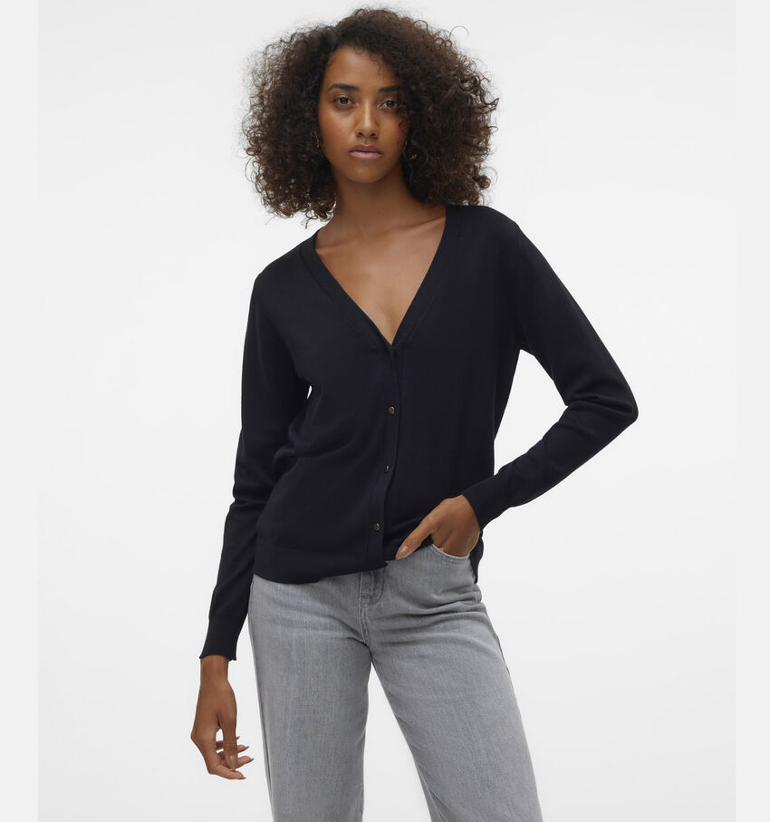 Vero Moda SILJE Zwarte V-Neck Pull