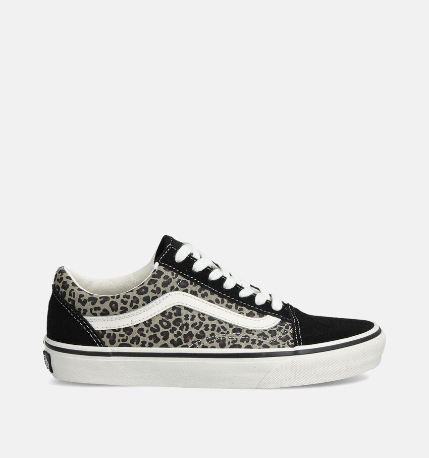 Vans Old Skool Zwarte Leopard Sneakers
