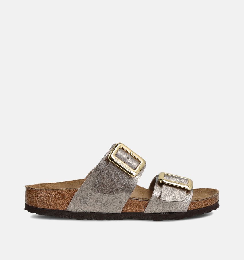 Birkenstock Sydney Cushion Buckle Gouden Slippers