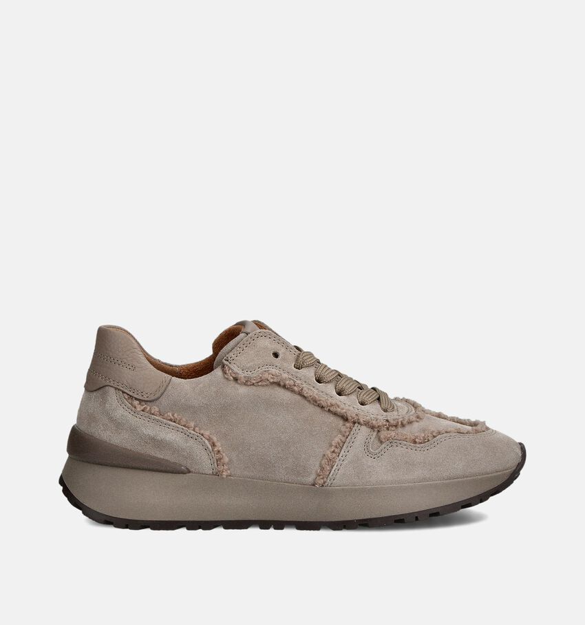 Gabor Dreamvelour Grijze Sneakers