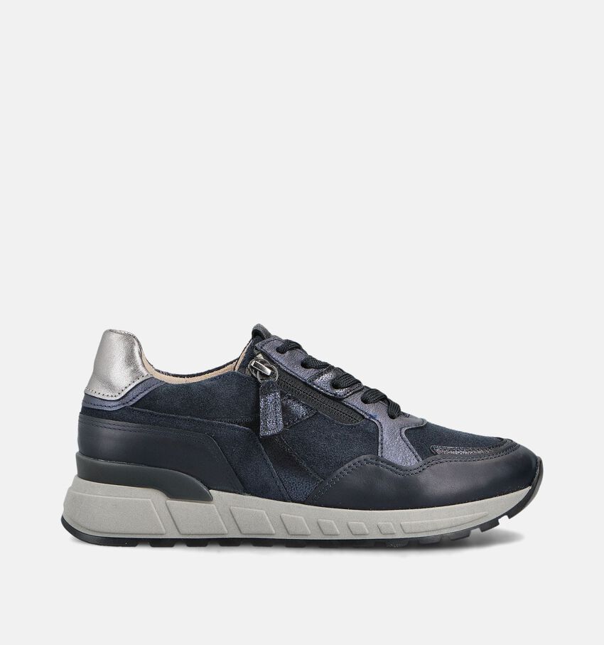 Gabor Donkerblauwe/Zilveren Sneakers
