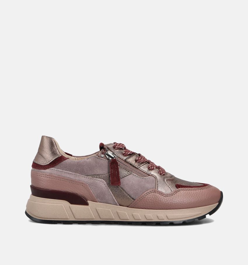 Gabor Metallic Chaussures à lacets en Rose