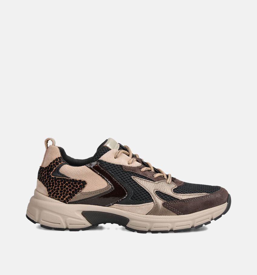 Gabor Zwarte/Beige Sneakers