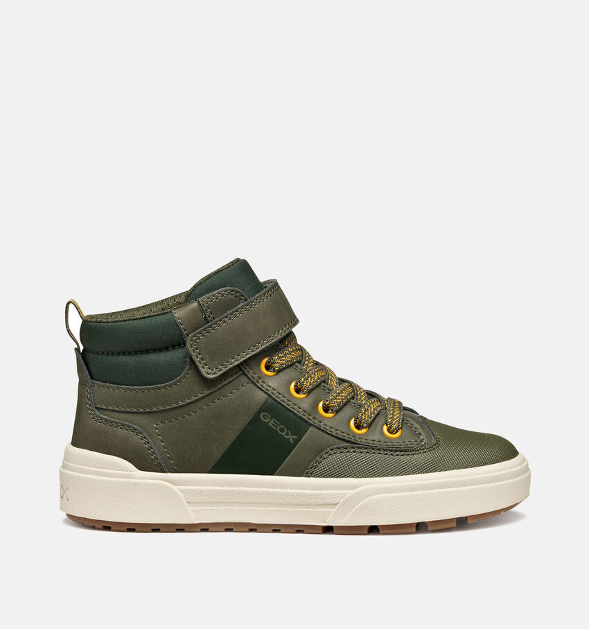 Geox Kaki Groene Hoge Sneakers