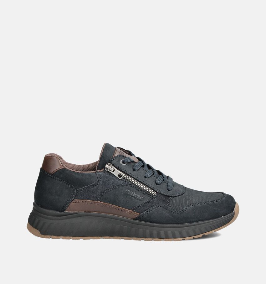 Rieker Donkerblauwe Sneakers met Veter en Rits