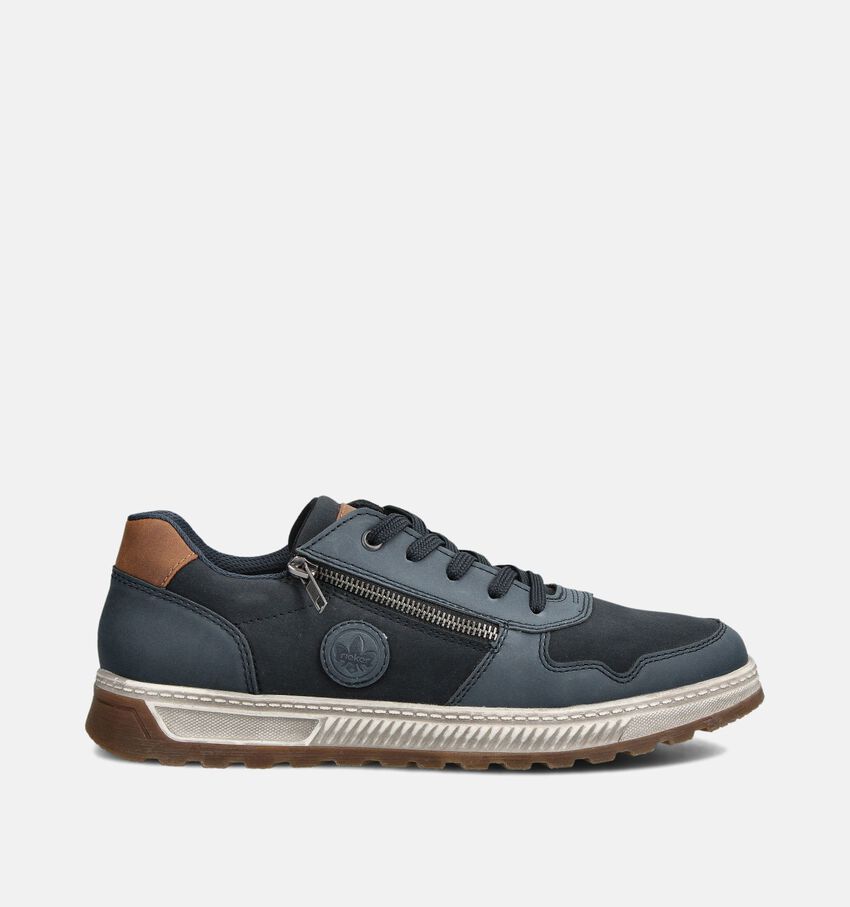 Rieker Donkerblauwe Sneakers met Veter en Rits