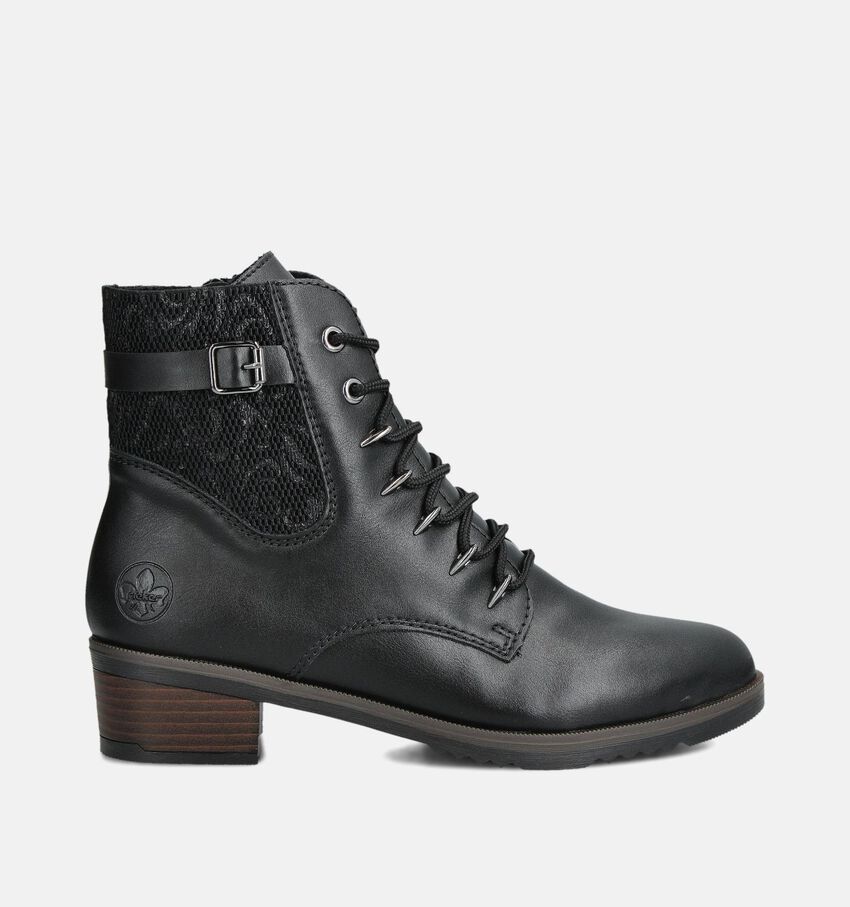 Rieker Boots à lacets en Noir